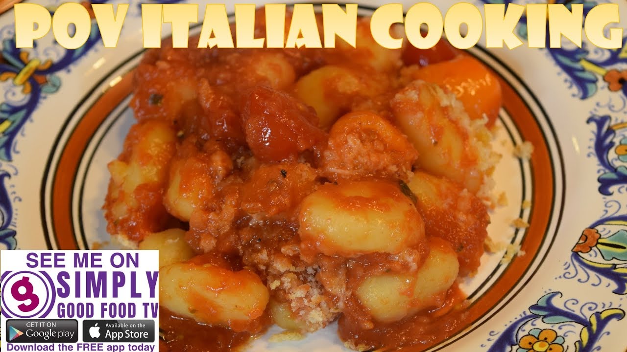 Baked Tomato Basil Gnocchi: POV Italian Cooking Episode 58