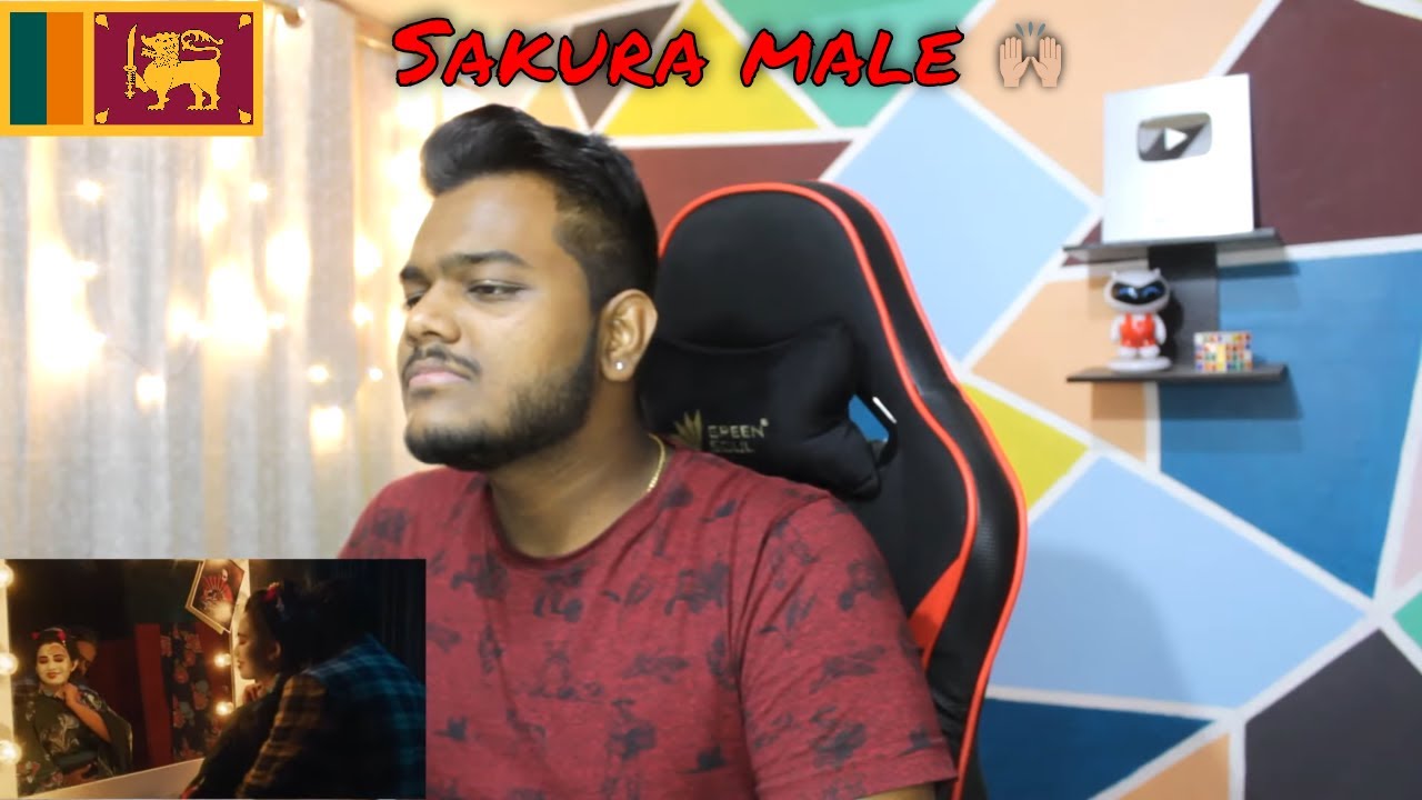 INDIAN REACTS TO Sakura Male (සකුරා මලේ ) - Charitha Attalage ft. Manasick