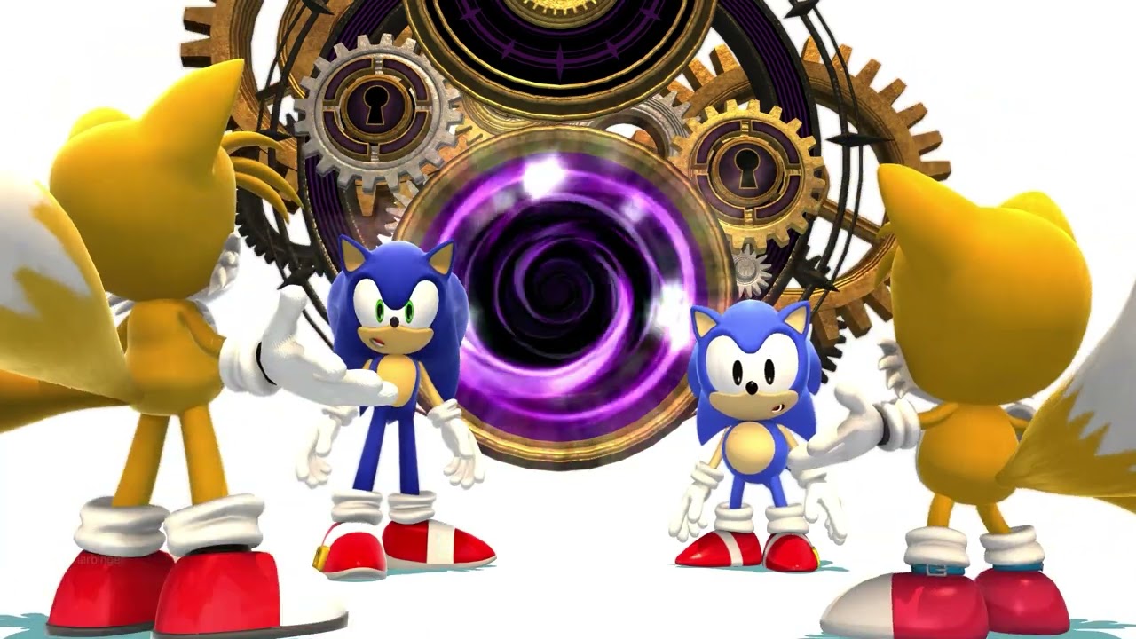 Современный Соник встречает классического Соника &mdash; Sonic Generations