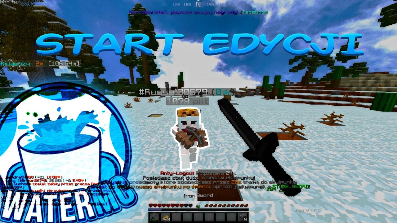 KRWAWY START EDYCJI WATERMC.EU || DUZO KILLI