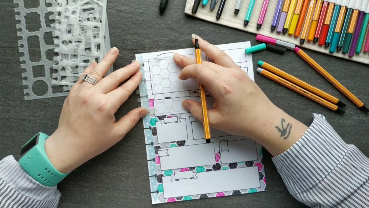 Bullet Journal Spread | Plan With StudioB16 | Planner Stencils
