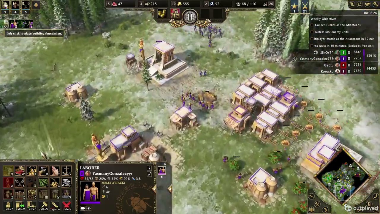 Egyptians - Isis - A nice 2v2 --- Age of Mythology Retold