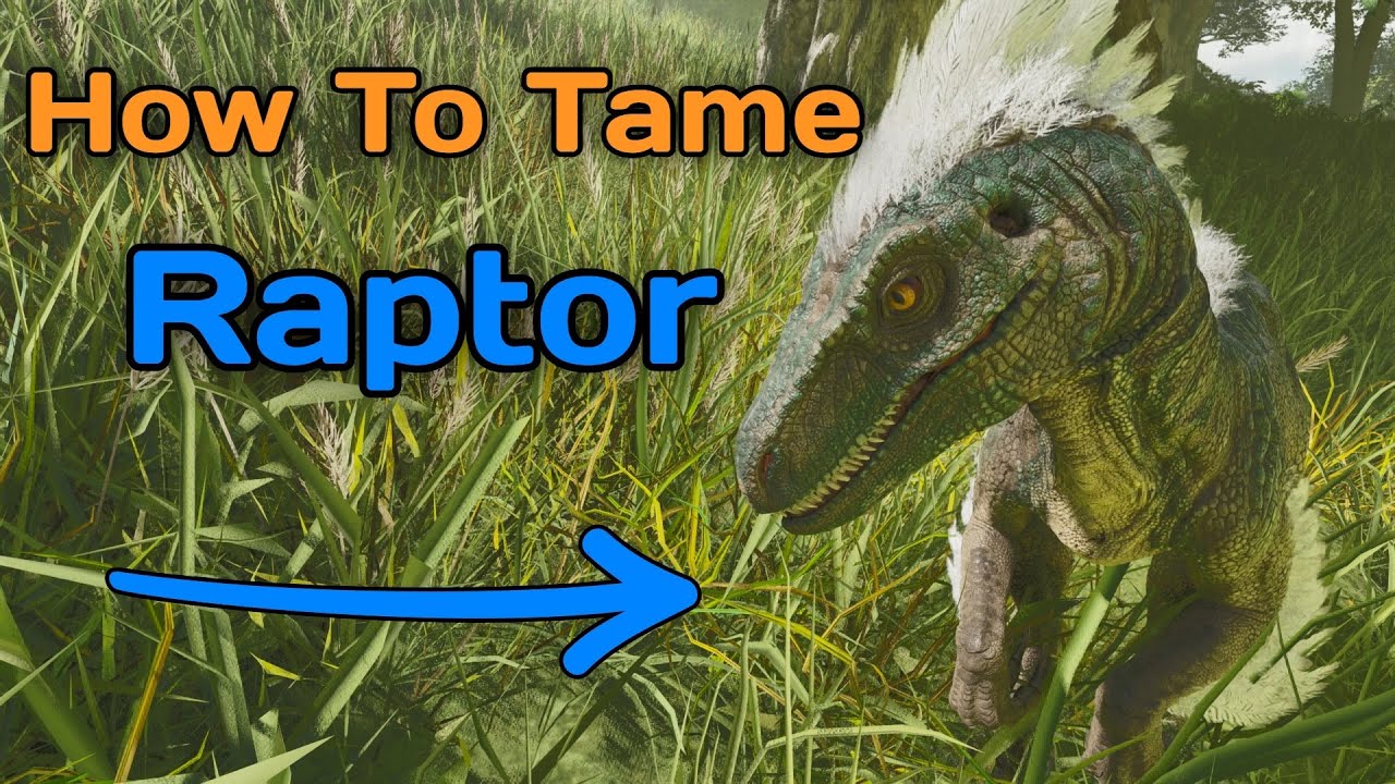 How To Tame a Raptor On ARK Ascended!!!!