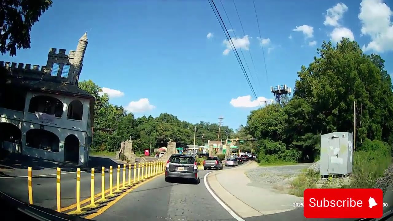 Driving in Jones Mill Rd to Forest Glen, MD USA