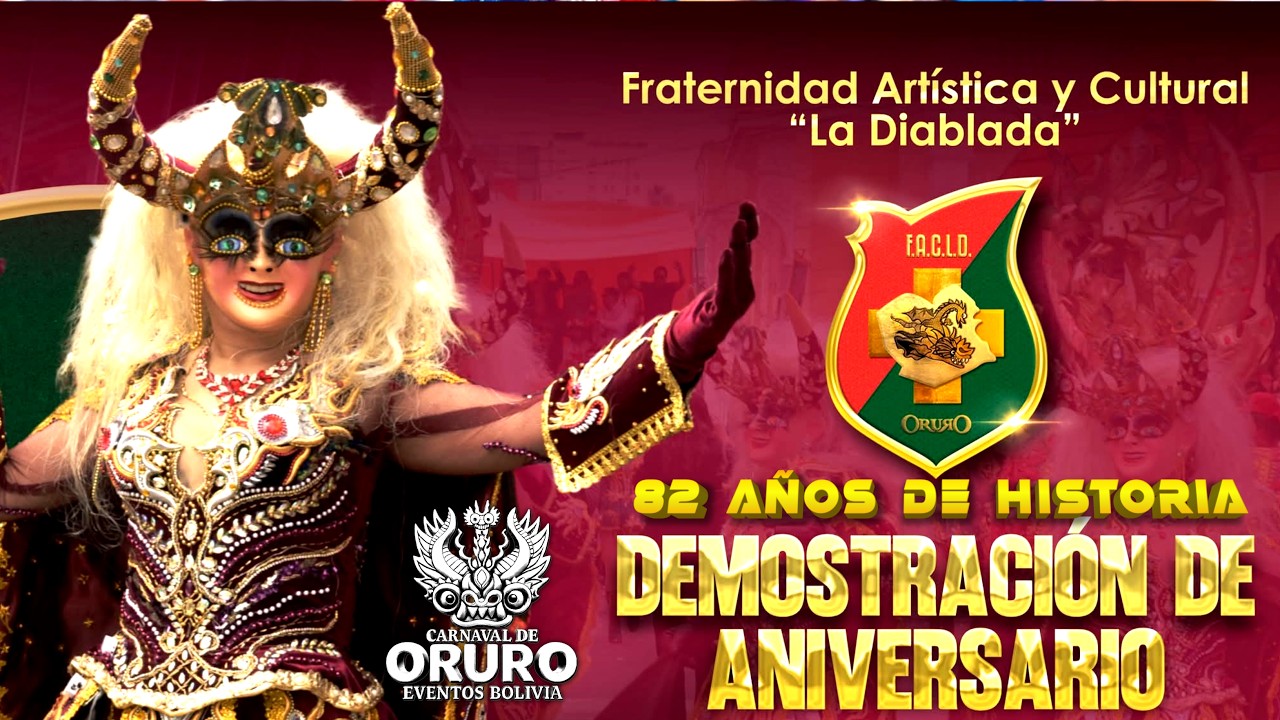 FRATERNIDAD ARTISTICA Y CULTURAL LA DIABLADA - 82 ANIVERSARIO, RECORRIDO Y DEMOSTRACION