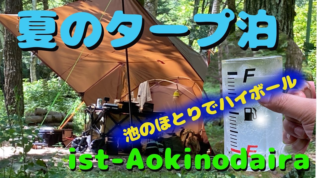 【ソロキャンプ】マンタフライで夏のDDタープ泊 ～ ist-Aokinodaira Field ～