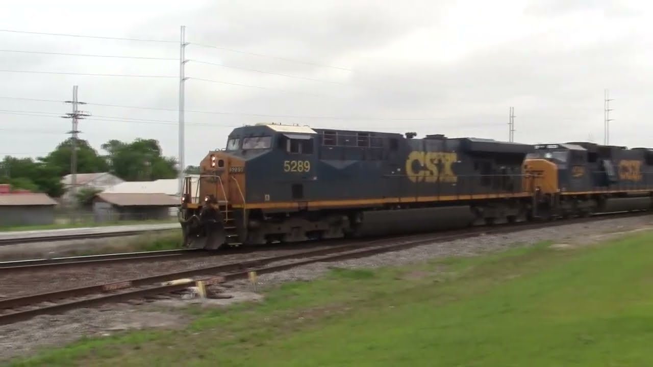 Chasing CSX 1851 with CSX 5289 Leading from Cordele to Vienna GA on May 17, 2025