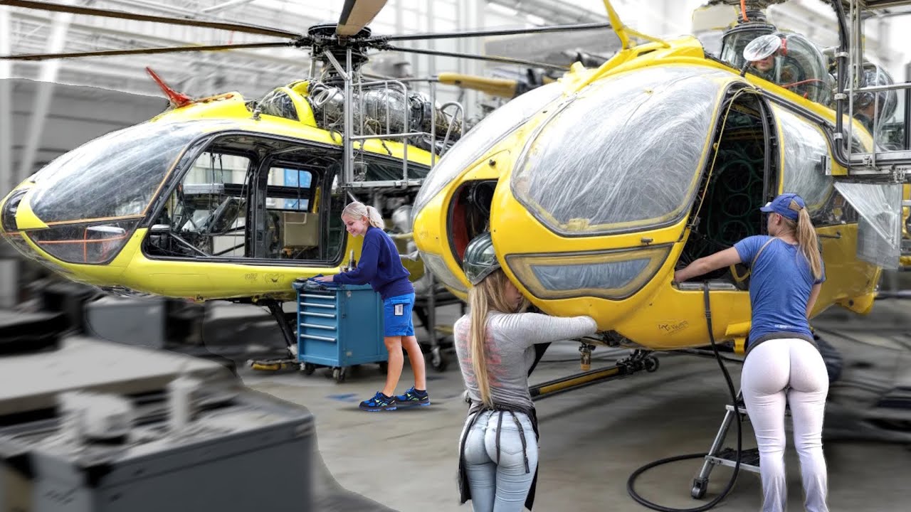 USA Helicopter Factory: Robinson R44, R66, R22 – Light Helicopter Manufacturing process & Assembly
