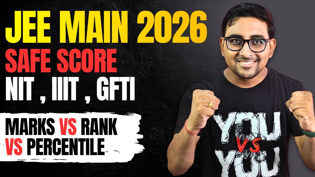 Jee Main 2026 April Safe Score for NIT , IIIT , GFTI | Jee Mains Marks vs Rank vs Percentile
