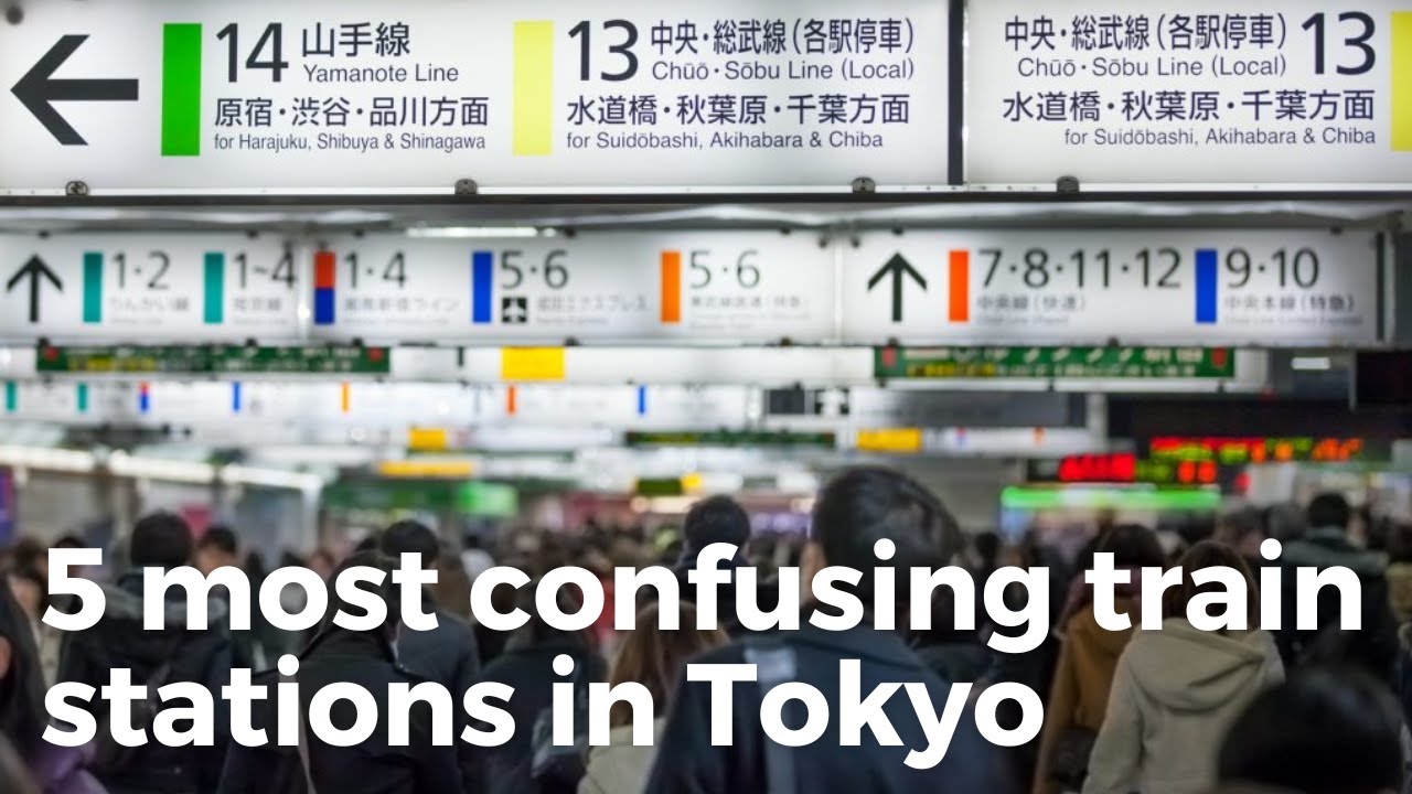 What are the 5 most confusing train stations in Tokyo?