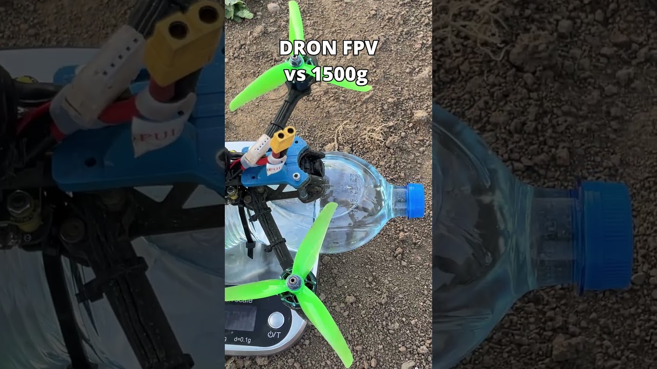 FPV Drone vs Water Bottle