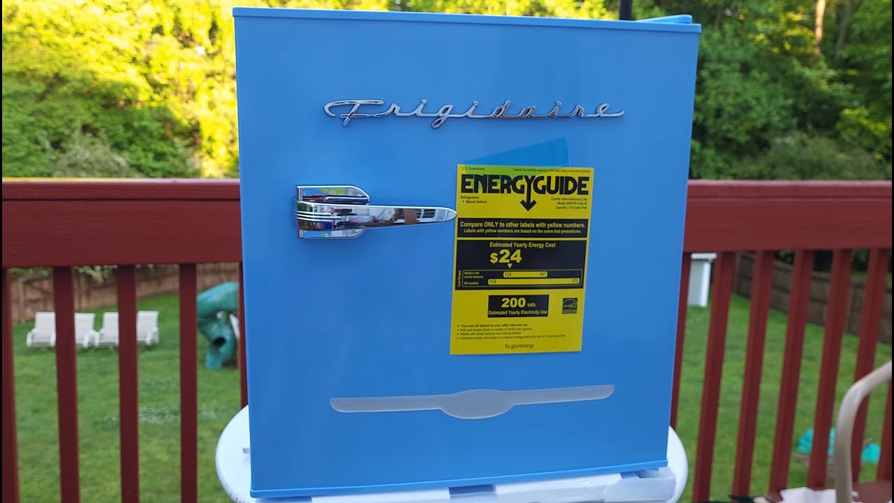 Frigidaire 1.6 Cu. Ft. Retro Compact Refrigerator with Side Bottle Opener - Blue
