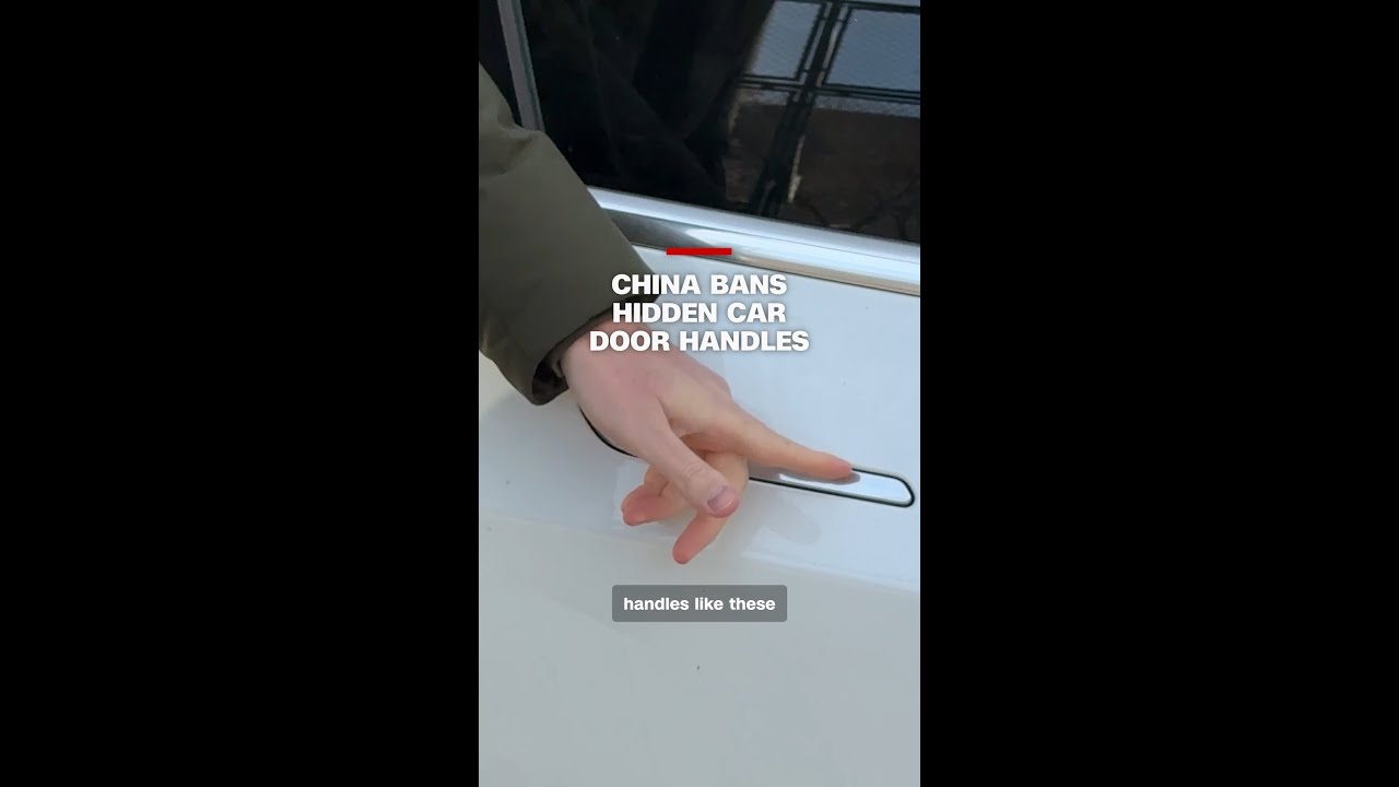 China bans hidden car door handles