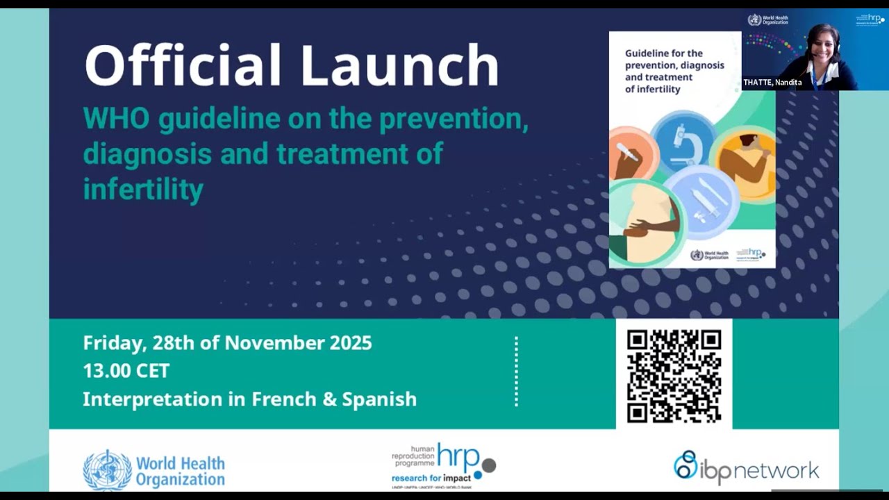 Webinar: Infertility guideline launch
