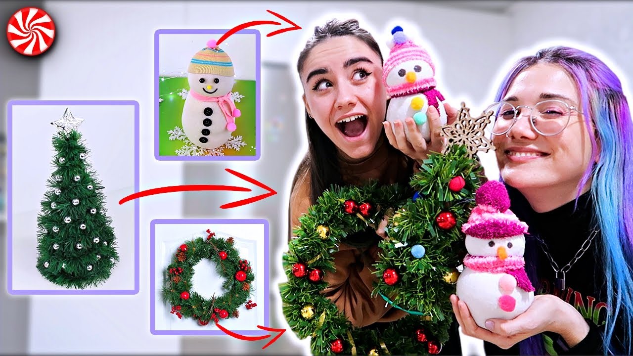 PONEMOS A PRUEBA TRUCOS DE DECORACI&Oacute;N NAVIDE&Ntilde;A con mi hermana| Claupasal #DiciembreHermanil 12