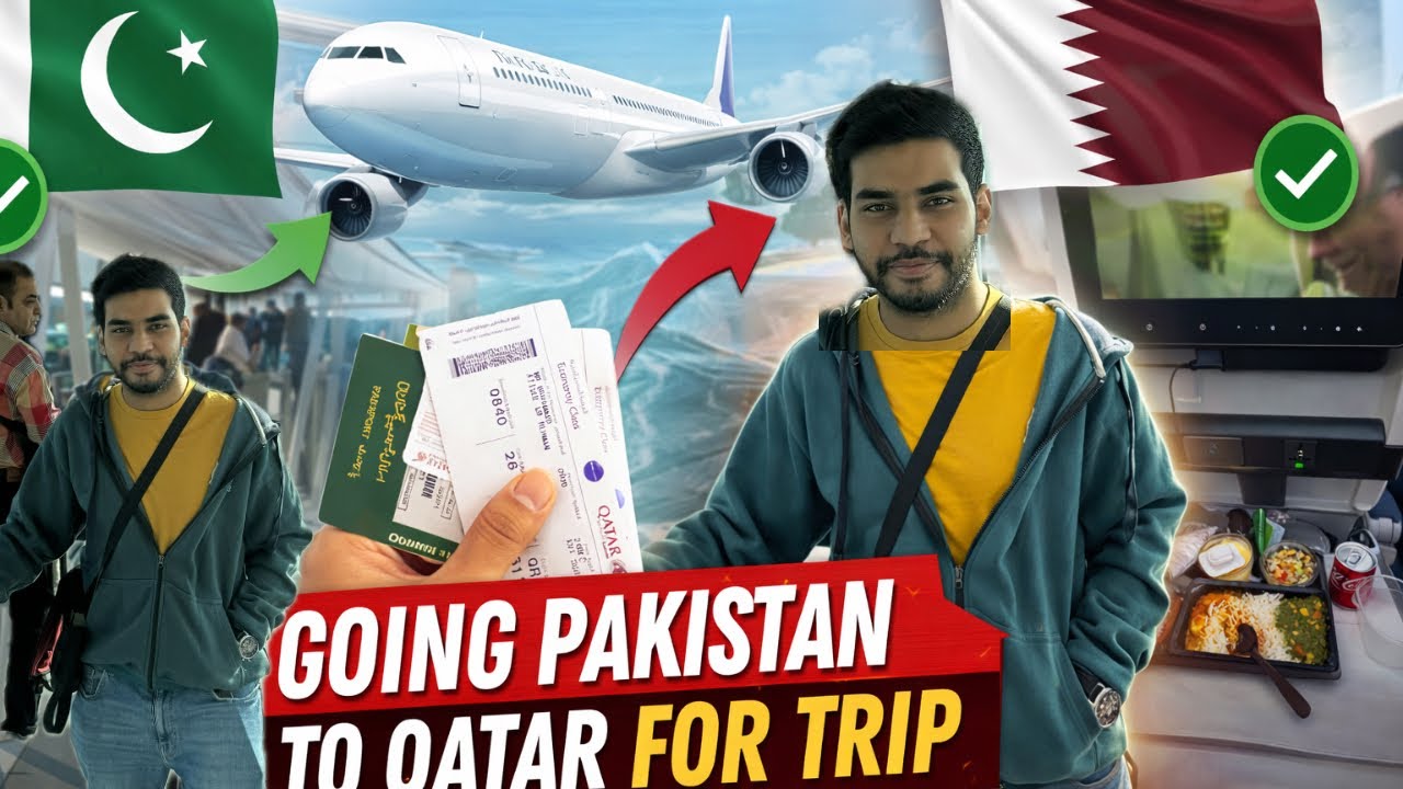 Pakistan ➝ Qatar Travel Vlog | Boarding, Flight & Arrival