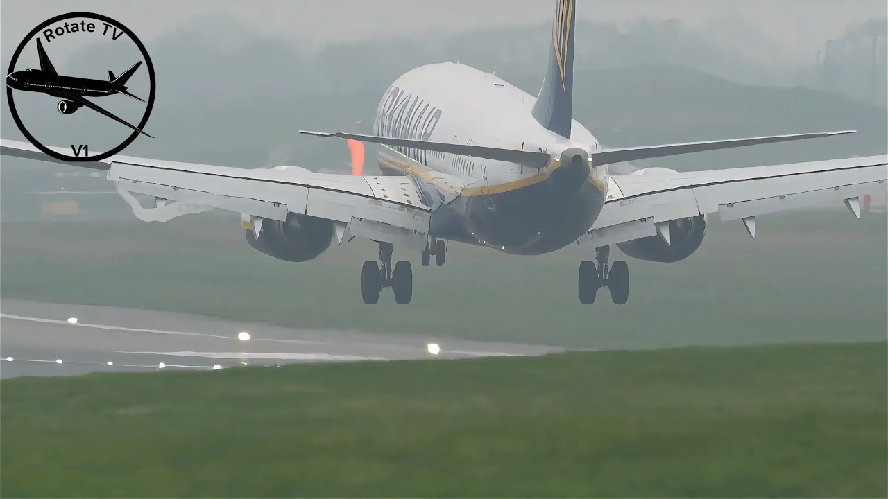 Incredible Wing Vortices And Wing fluff On Landing