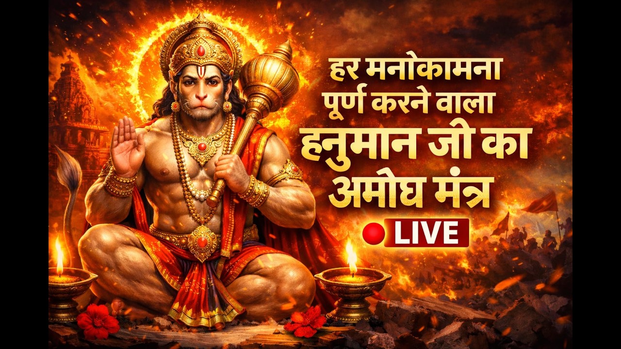 हर मनोकामना पूर्ण करने वाला हनुमान जी का अमोघ मंत्र | LIVE