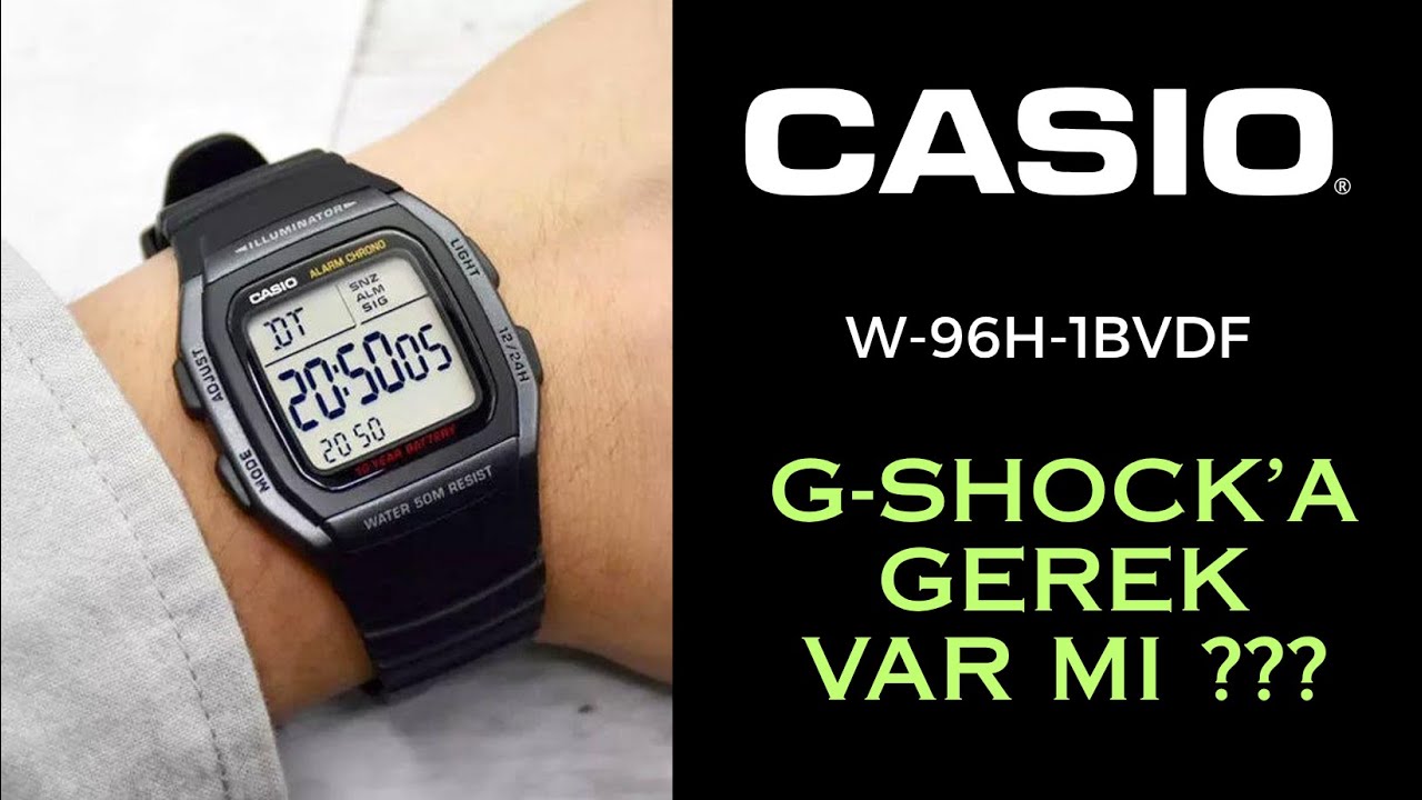 Casio W-96H-1BVDF Dijital Kol Saati ( ilk saatim ) #casio #w96h #digitalwatch