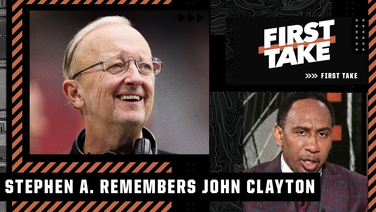 Stephen A. remembers John Clayton, longtime NFL reporter and radio host | First Take