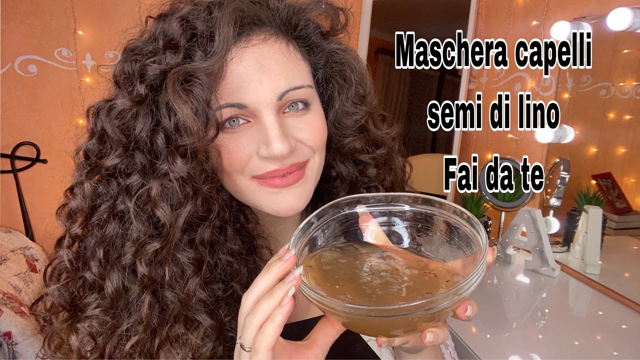 MASCHERA CON SEMI DI LINO FATTA IN CASA |CAPELLI RICCI |RICCI E CAPRICCI