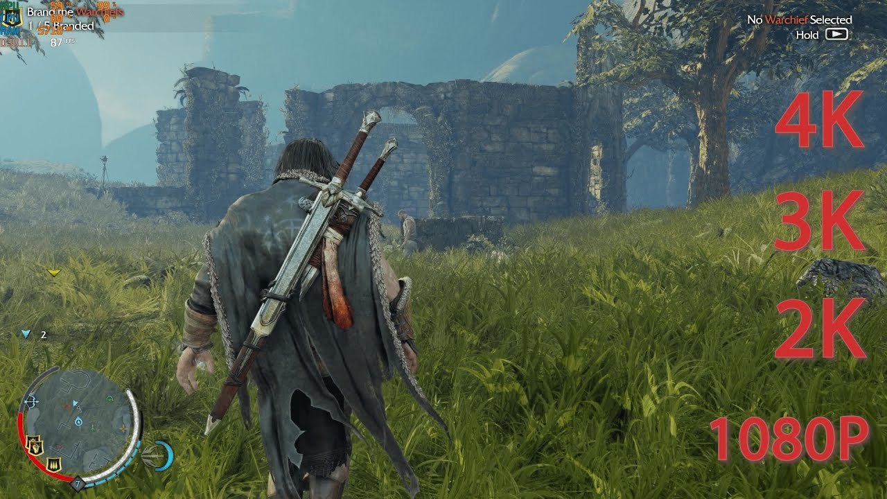 Middle Earth Shadow of Mordor on Rx 6600 XT | 4k | 3k | 2k | 1080p