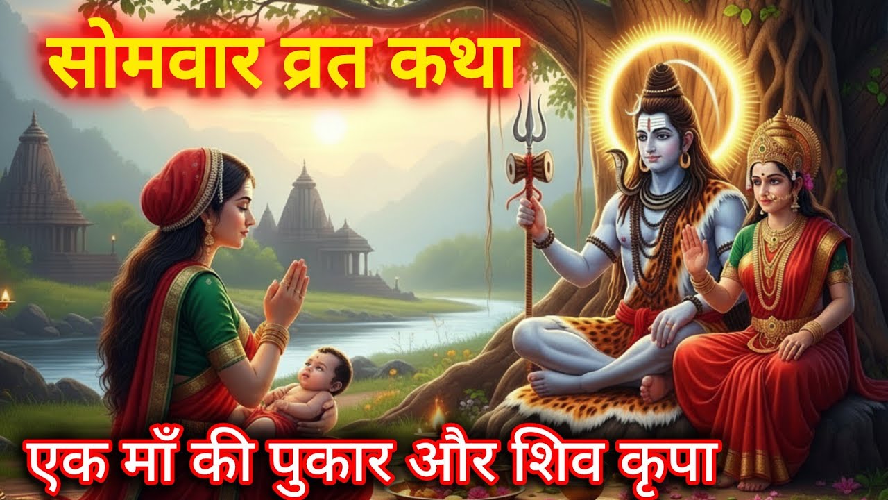🌸 “संतान का कष्ट मिटाने वाली सोमवार व्रत कथा | शिव की कृपा से सूनी गोद भी भर सकती है” 🌸