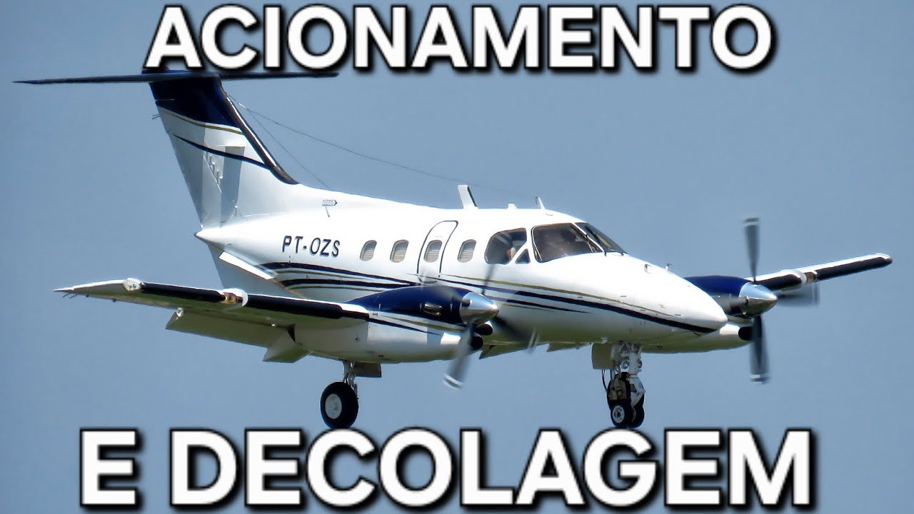 Acionamento e decolagem no Costa Esmeralda SDEN Embraer Xingu E121