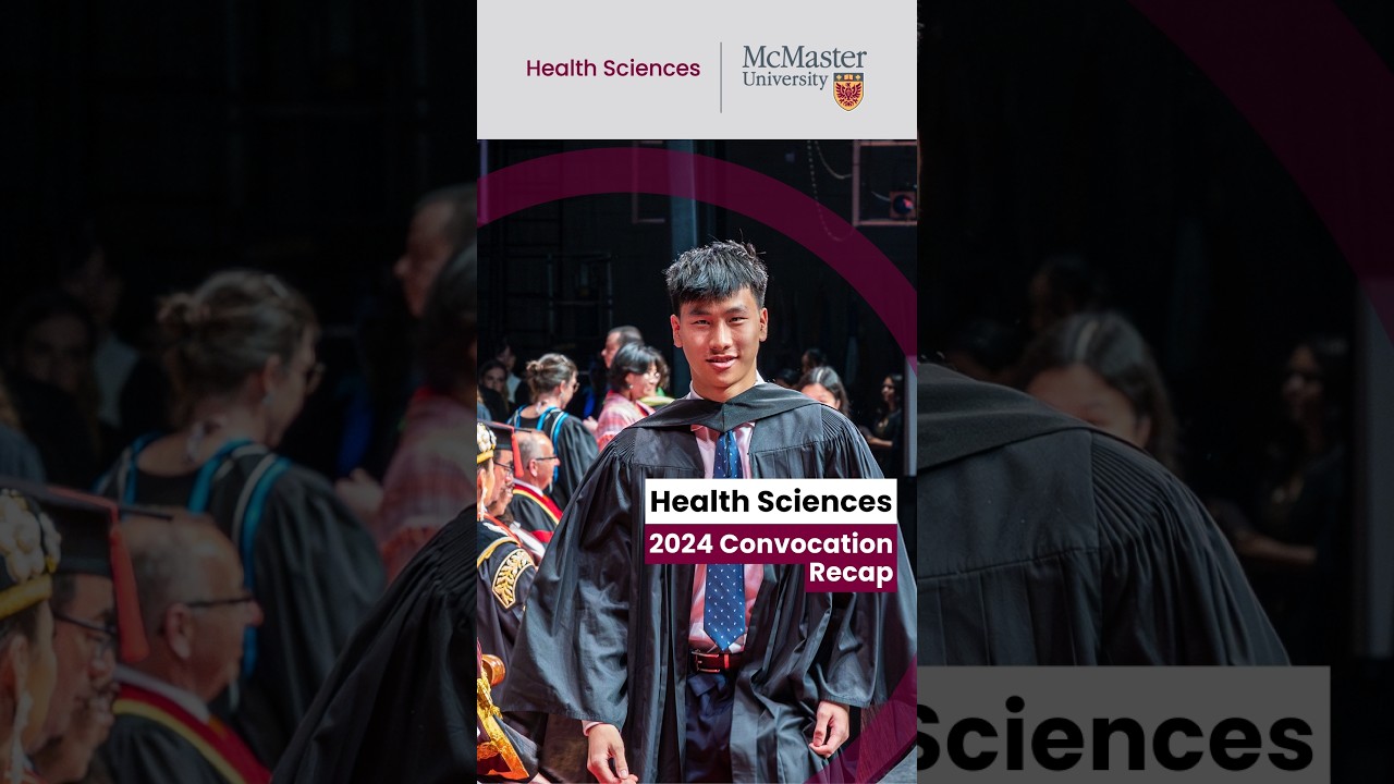 Health Sciences graduates from McMaster University celebrate Spring 2024 convocation #shorts