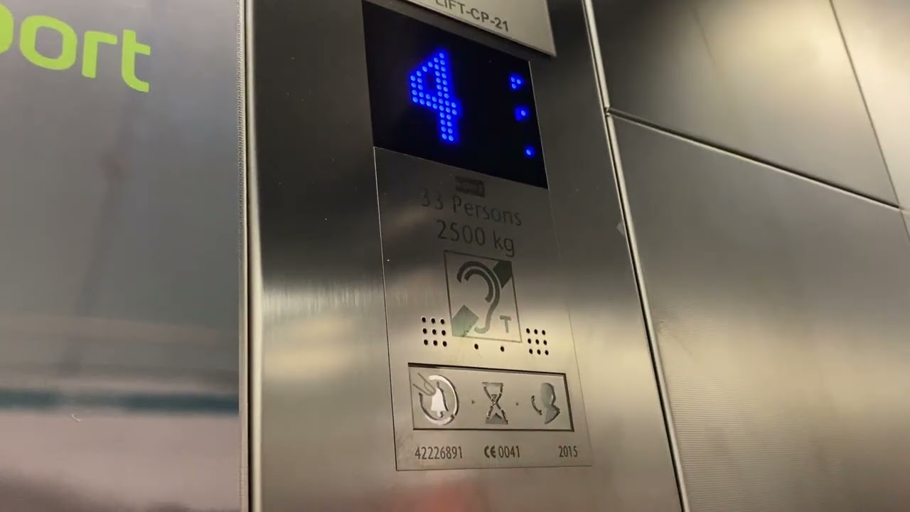 Kone Ecodisc Lift, Dublin Airport Terminal 2, Dublin