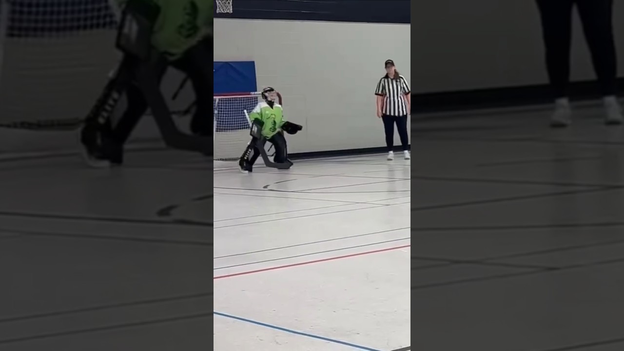 Top shelf penalty shot #fypシ゚ #ballhockey #sniping #topshelflife #shorts