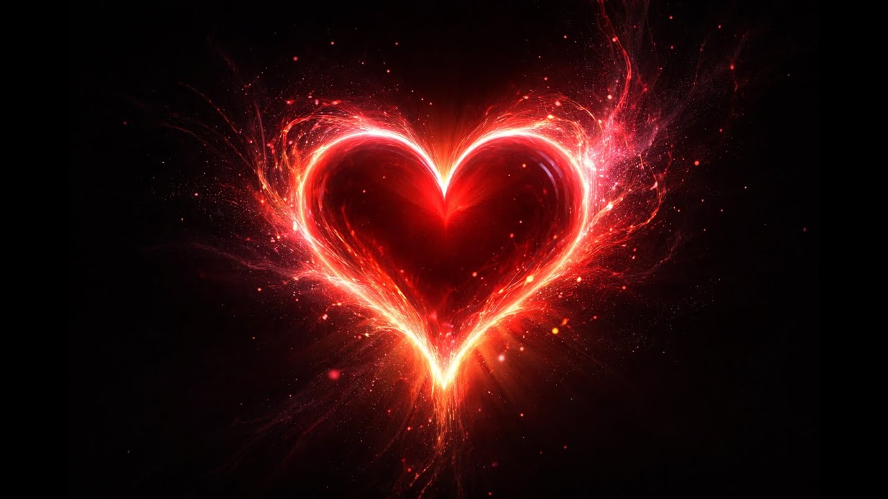 Glowing Heart Emerging from Darkness | Seamless Loop 4K Animation