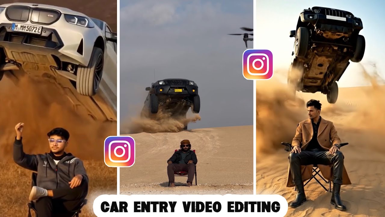 Instagram New Trending Car Entry Video Editing 🚗🔥! Make A Car Jump Video ! Car Entry Video Editing 