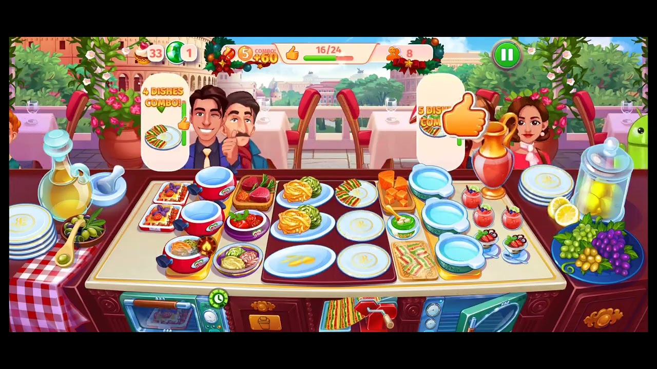 Cooking Craze Rome levels 116 to 120 / How to maximize your earnings and win every level 