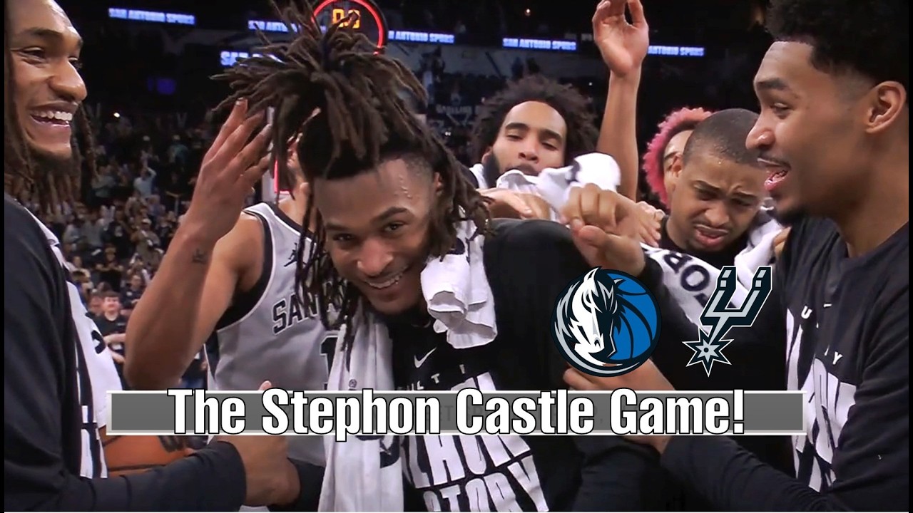 NBA Stephon Castle Makes NBA History! 40-Point Triple-Double Leads Spurs Past Mavs!
