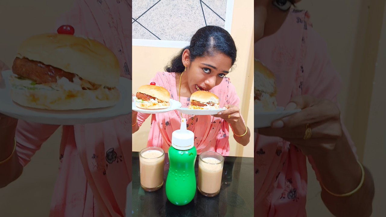 The FASTEST Way to Eat BURGER ! 🍔 #shorts