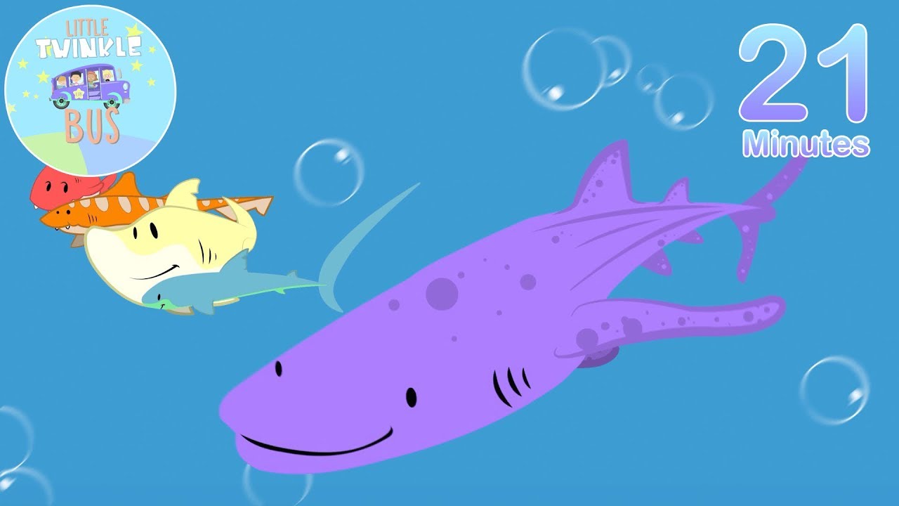 Rainbow Shark | Plus Many More Children's and Kid's Songs | Little Twinkle Bus