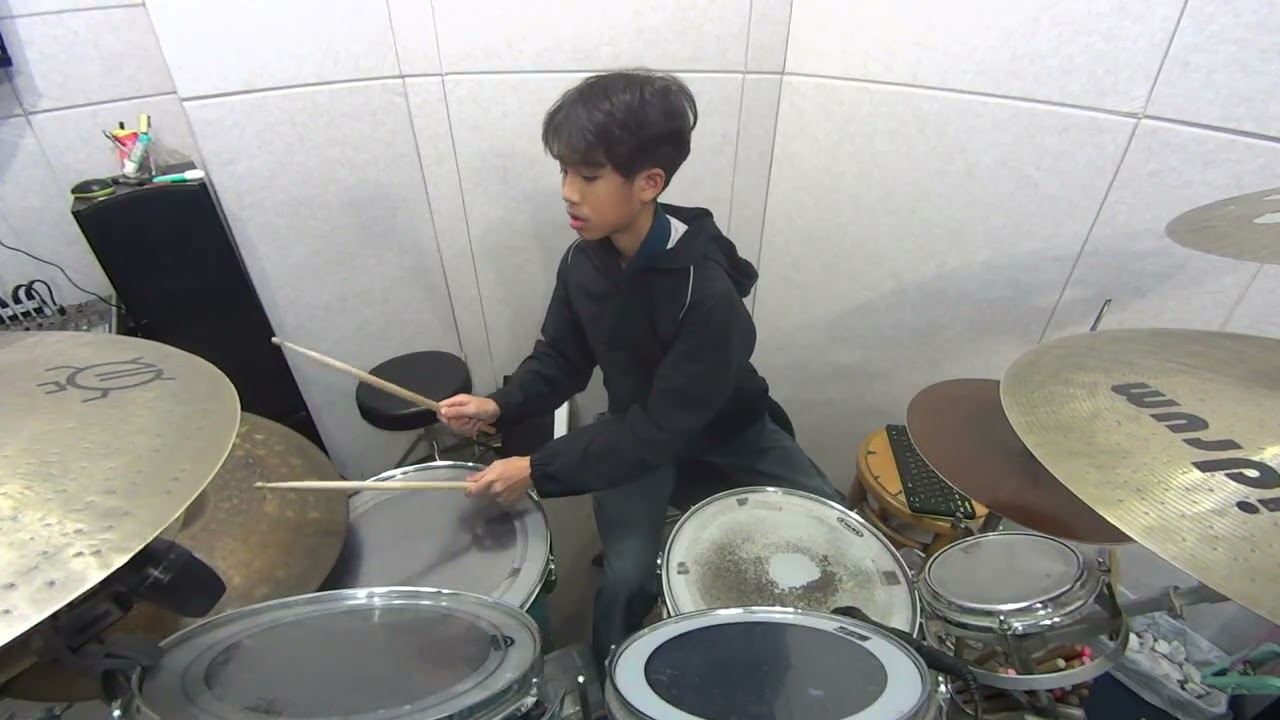 【嘉義爵士鼓教學】#洪翊宸    怕胖團   魚         Drum Cover  莊漢章打擊工作室