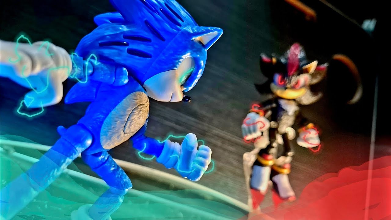 Sonic vs. Shadow, An Epic Battle Stop Motion.
