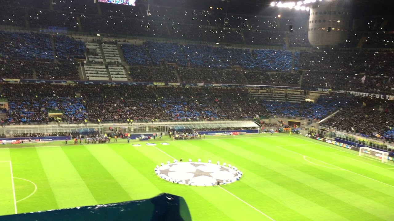 INTRO INTER VS BARCELONA CHAMPIONS LEAGUE PAZZA INTER AMALA  - LIVE San Siro 06.11.2018