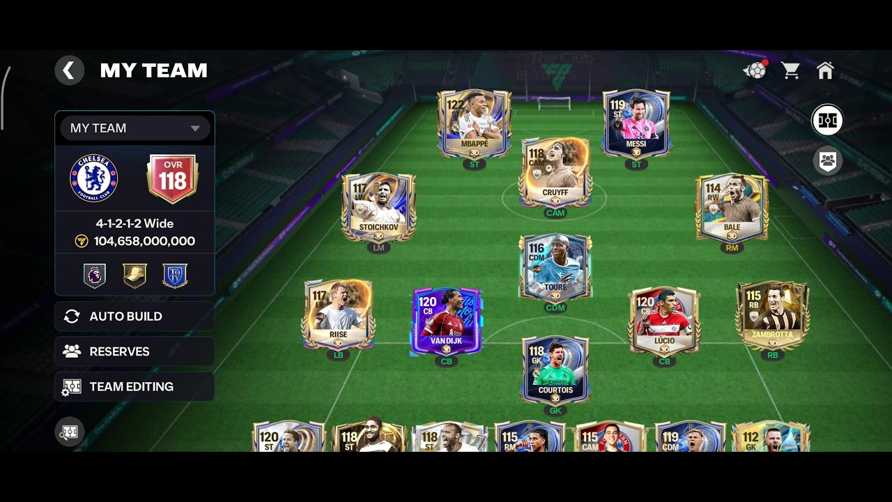 Latest update on my team as F2P ( 118 OVR step by step)