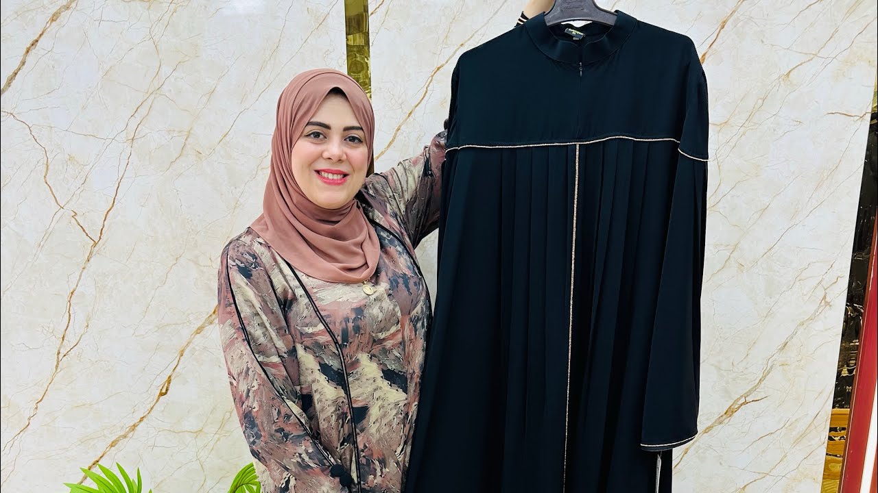 تعالى شوف العبايه الاماراتى المختلفه الخامه حرير مستورده عبايه قطعتين خليجى 🥰🥰🥰