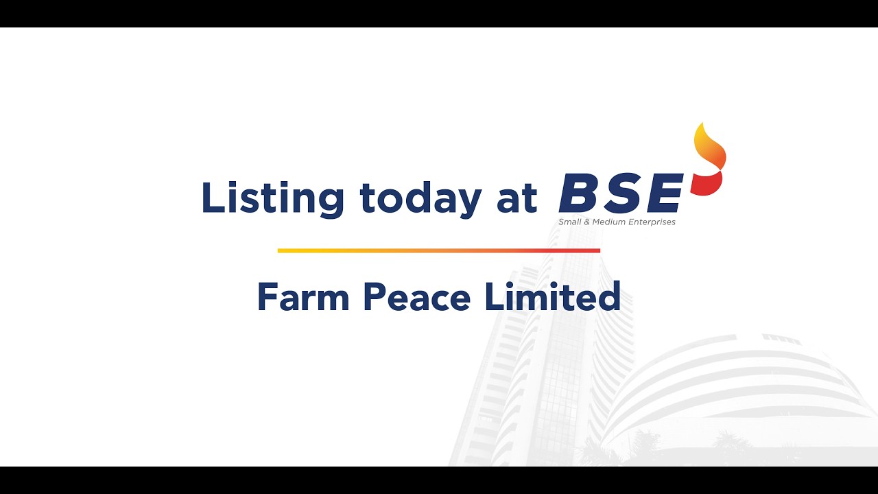 Церемония листинга Farm Peace Limited на BSE