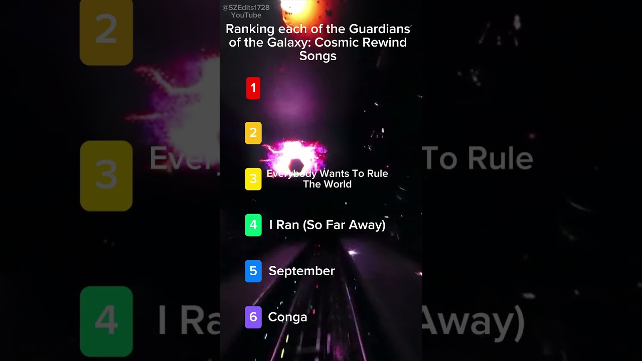 Ranking Each of the Songs on Guardians of the Galaxy: Cosmic Rewind! #waltdisneyworld
