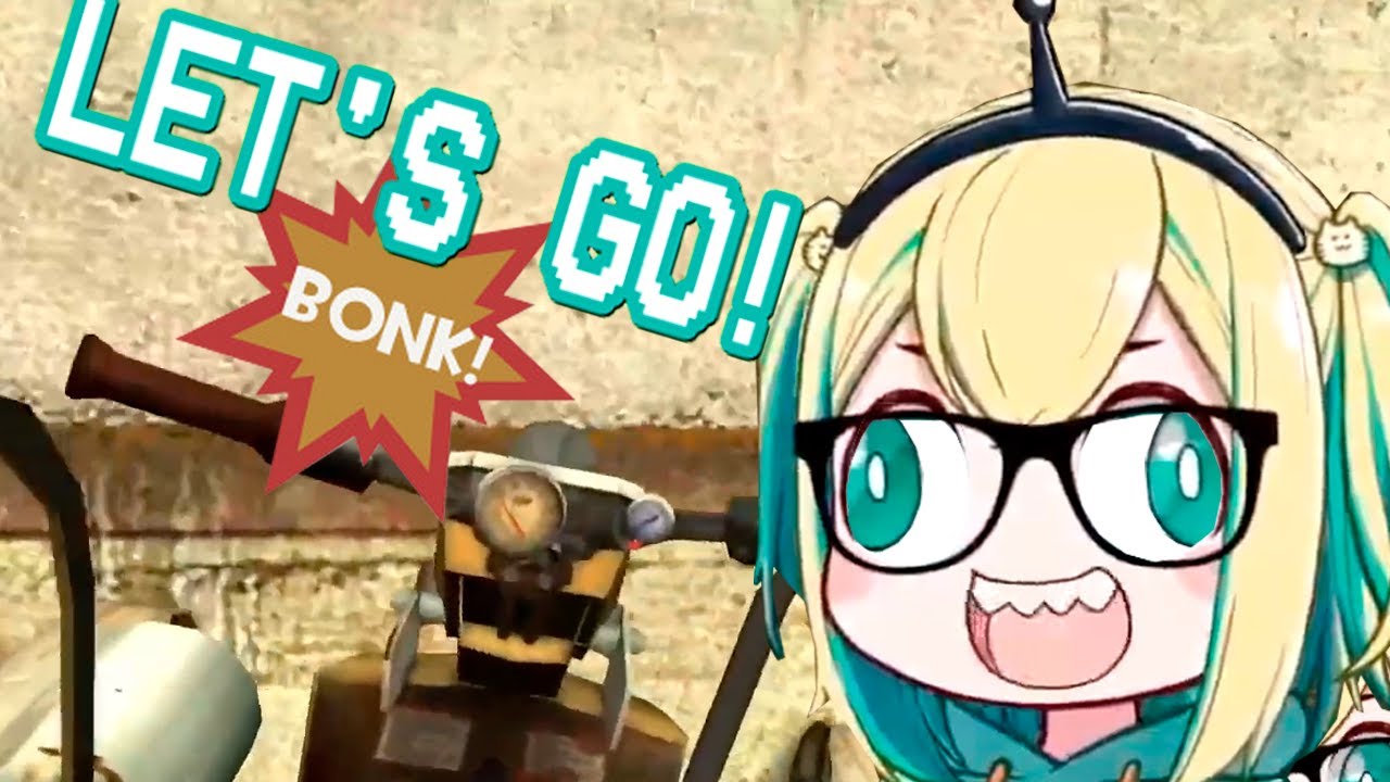 Pikamee attempts to drive a airboat [Half-Life 2]