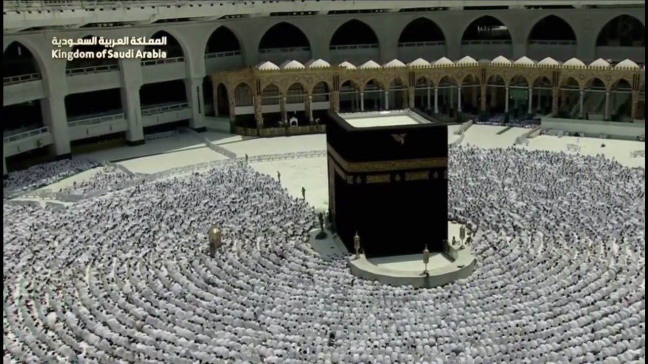 تبليغ مرئي للمؤذن الشيخ محمد باسعد بمقام الحجاز كار من صلاة الجمعة 23 صفر 1445هـ