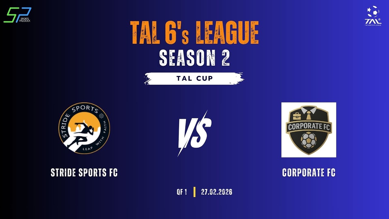 TAL BANGALORE | 6'S SEASON 2  | CHAMPIONSHIP CUP | QF 1 | STRIDE SPORTS VS CORPORATE FC