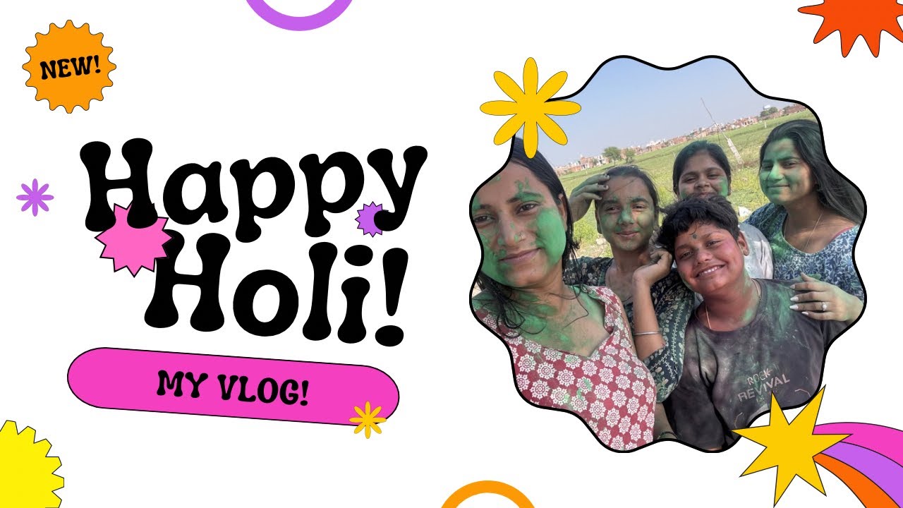 “Ghar Ki Desi Holi Vlog 2026 | Family Holi Celebration | Rang, Gujiya & Full Masti 🎨🌸#ytshorts 