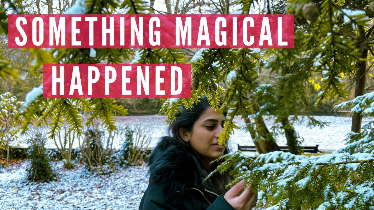 FIRST SNOW OF UK 2021 | Peaceful Snowfall transforms England into a magical place | Snow Walk