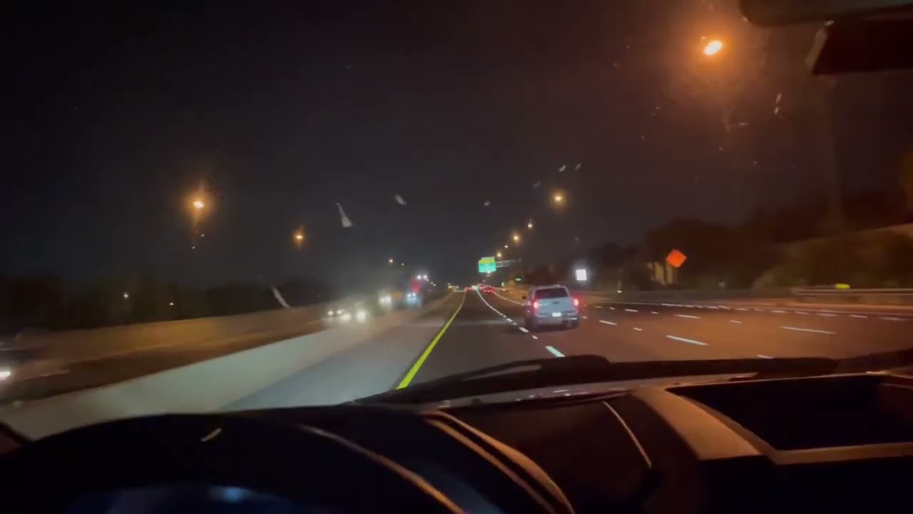 Driving At Night With 50% Windshield Tint & 15% Window Tint